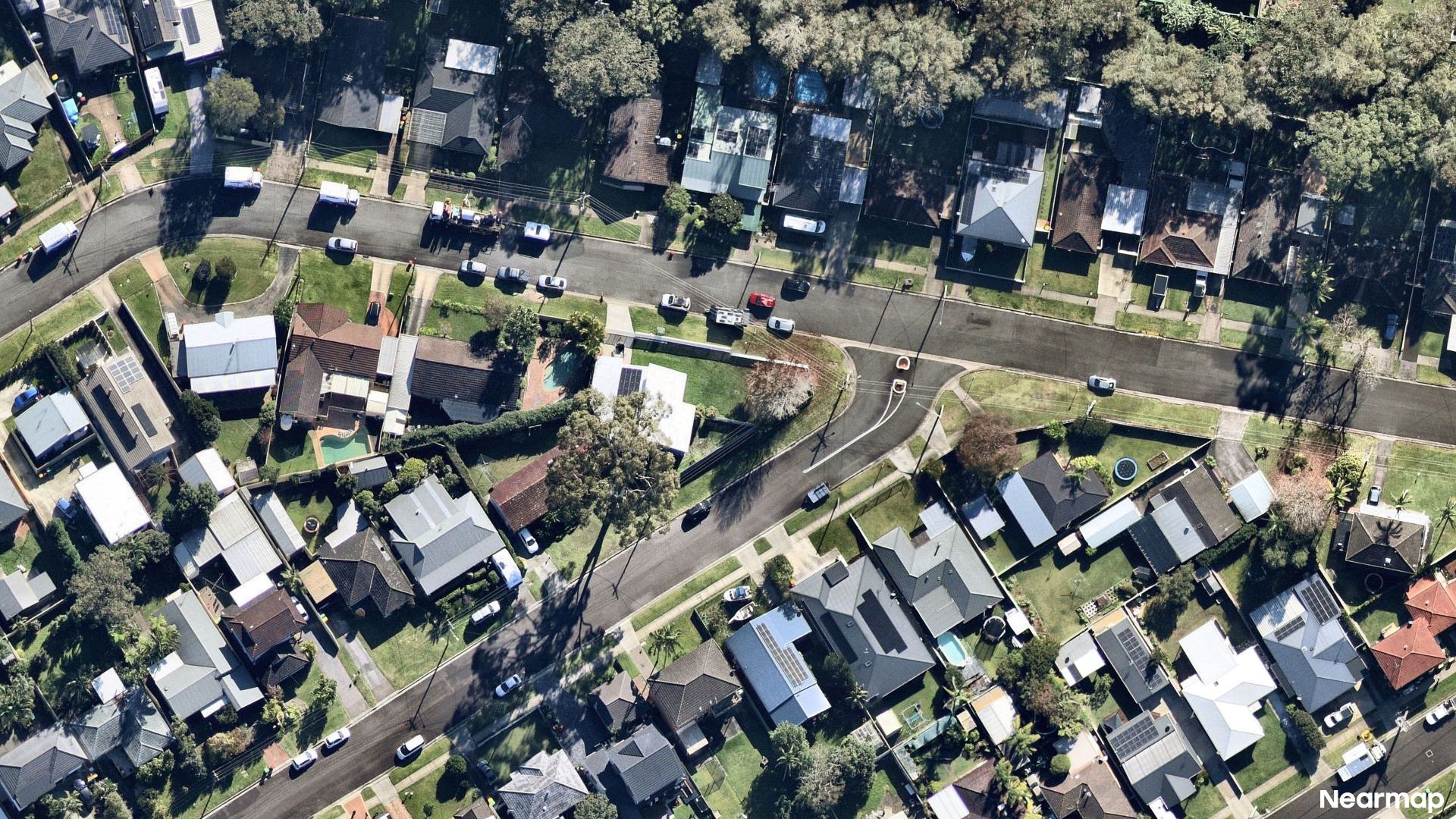 Vertical aerial view