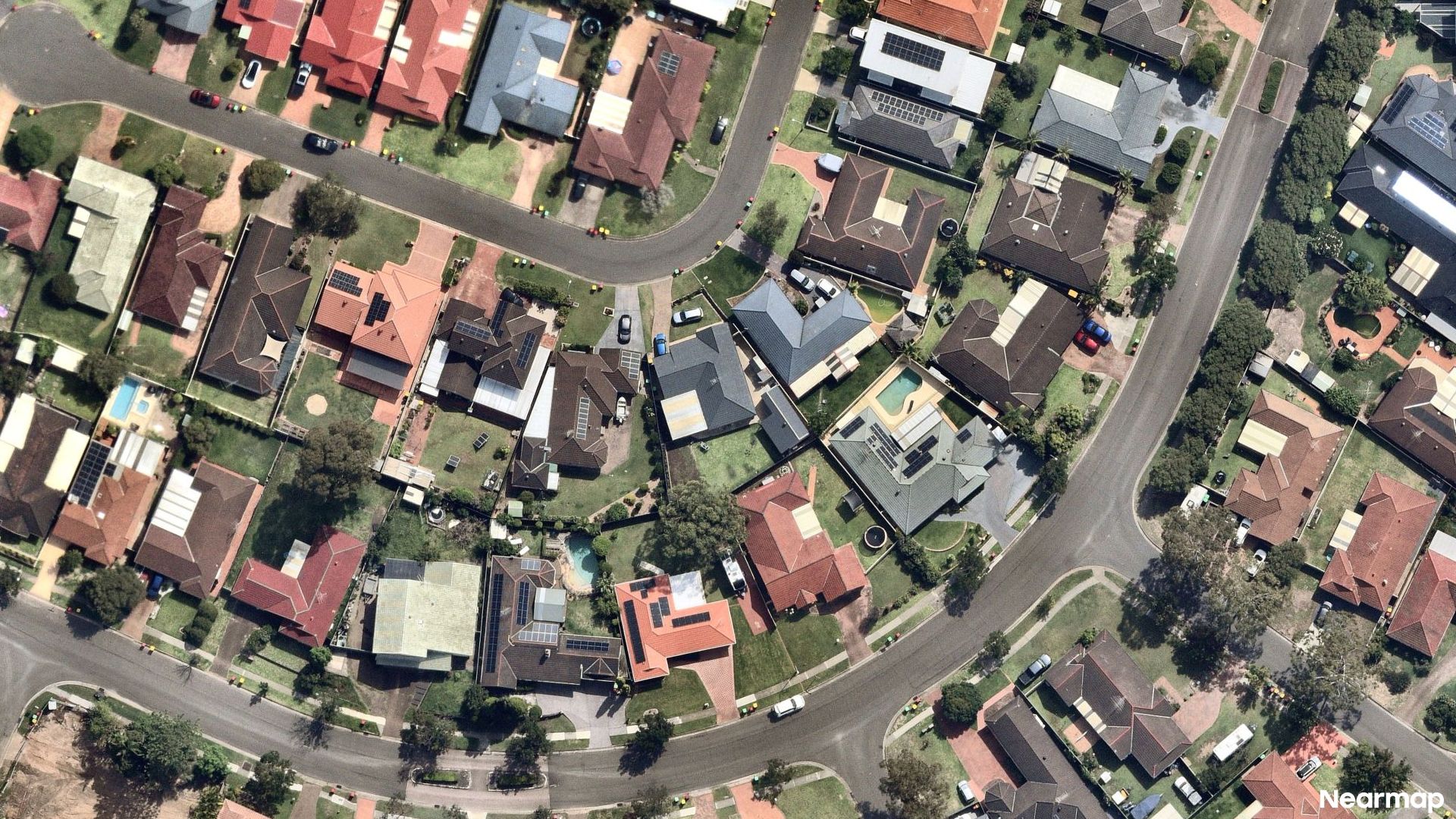 Vertical aerial view
