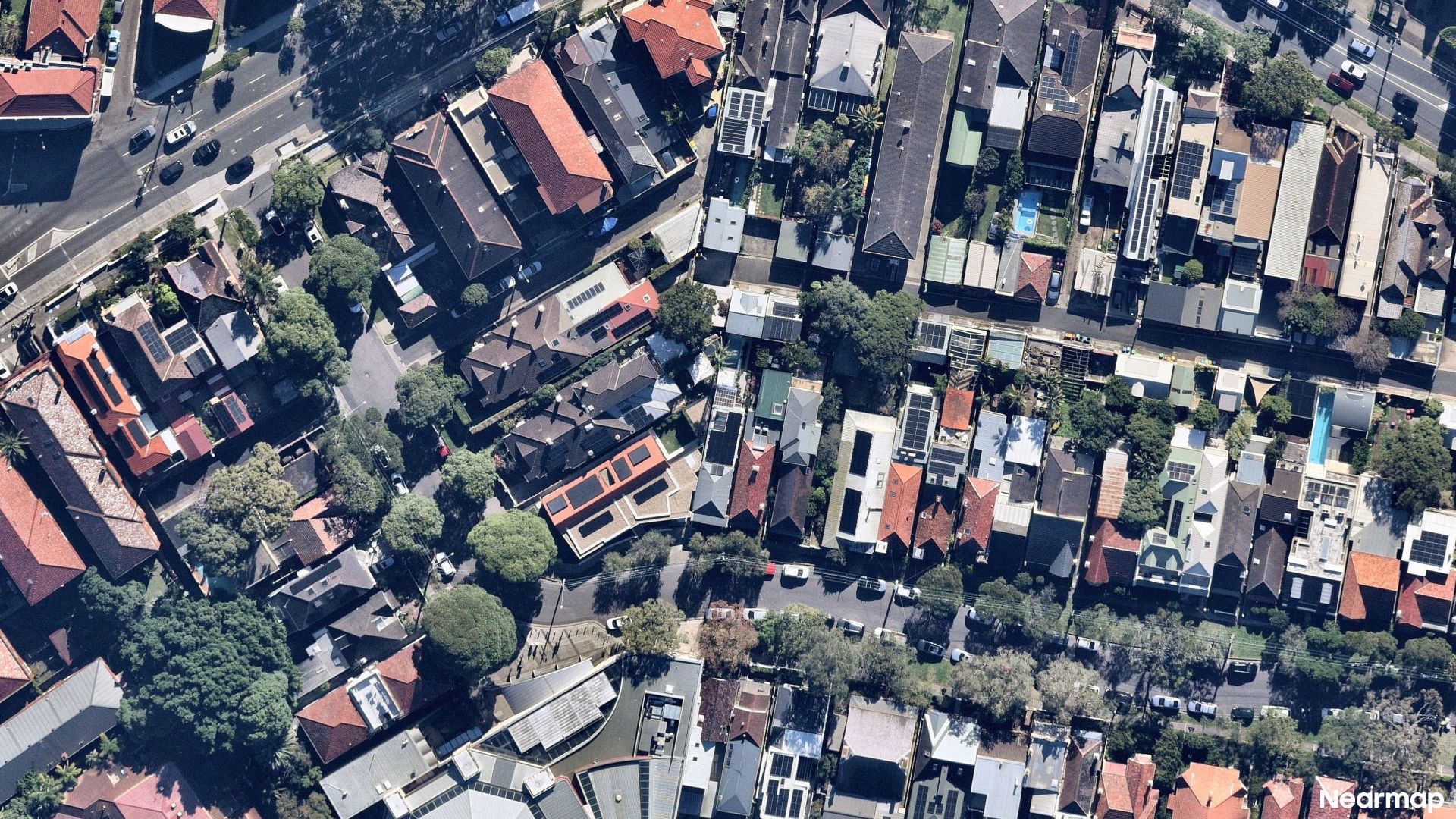 Vertical aerial view