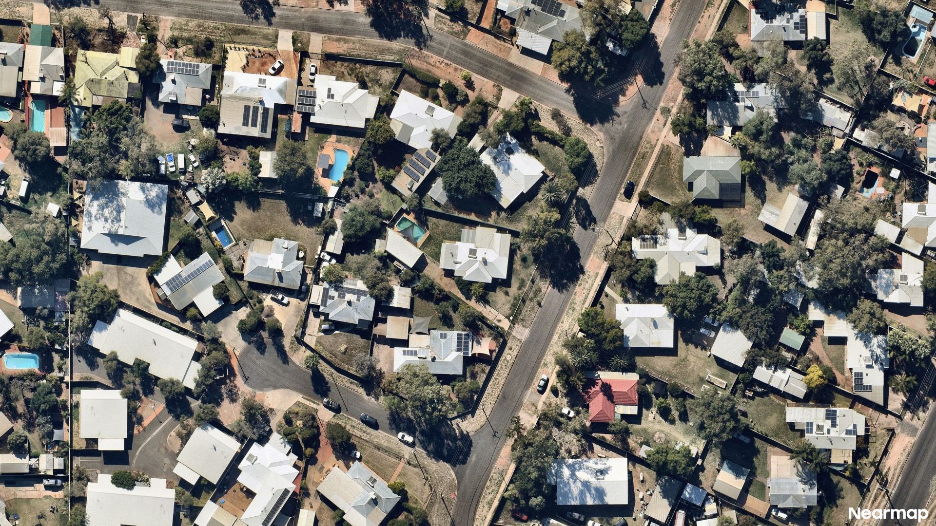 Vertical aerial view