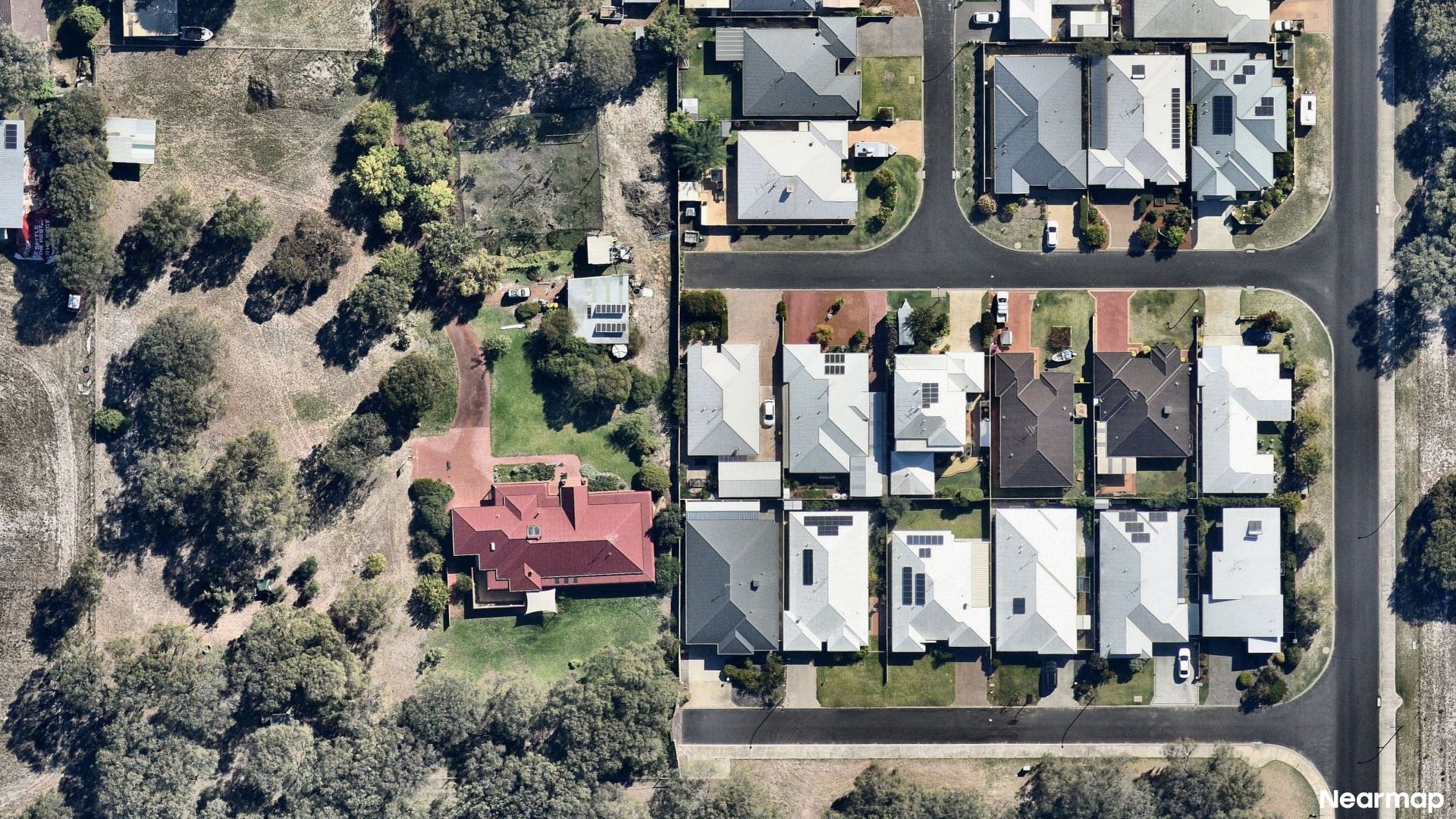 Vertical aerial view