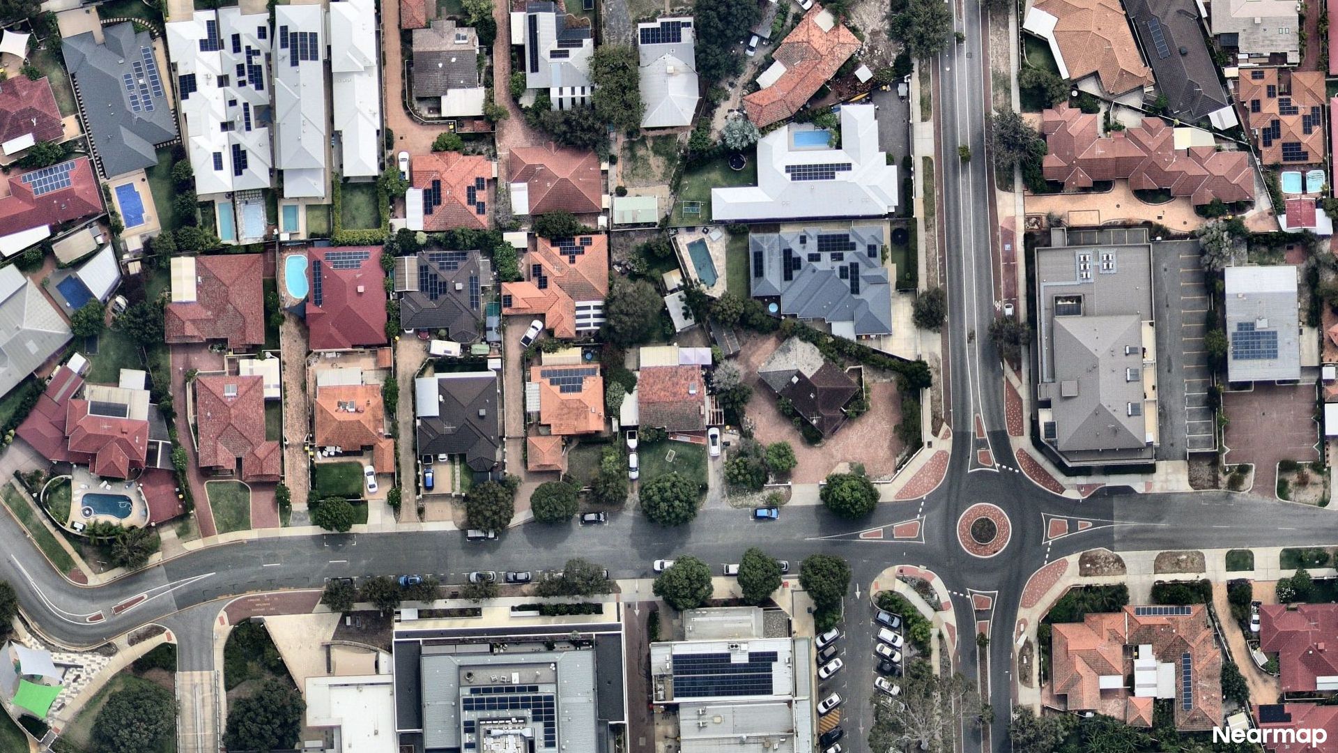 Vertical aerial view