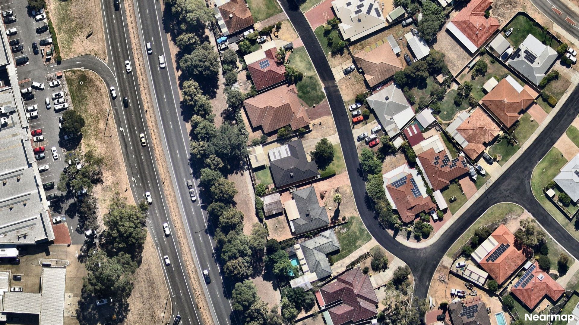 Vertical aerial view