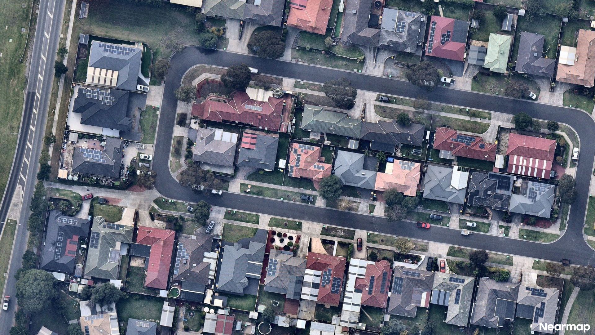 Vertical aerial view