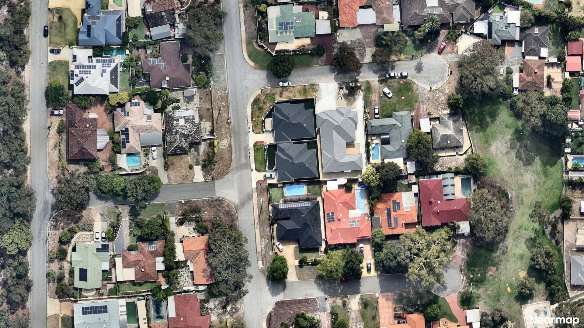 Vertical aerial view
