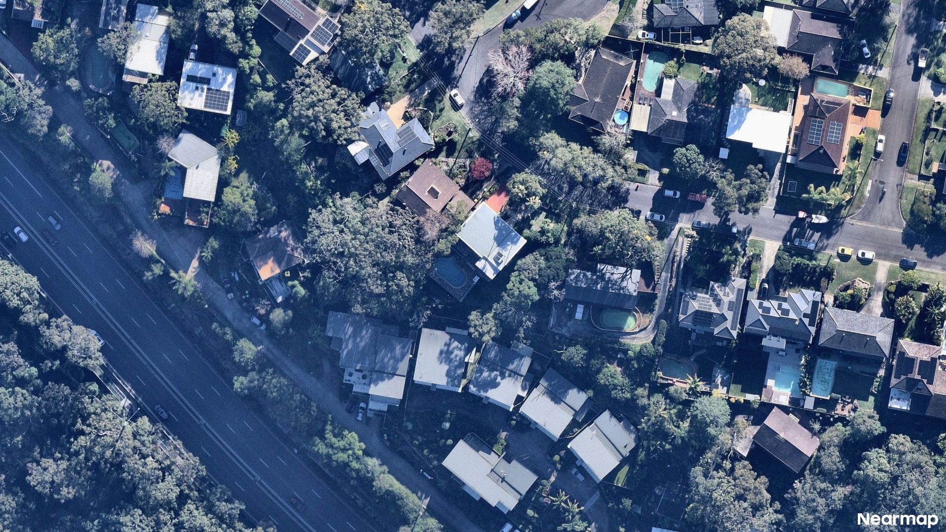 Vertical aerial view