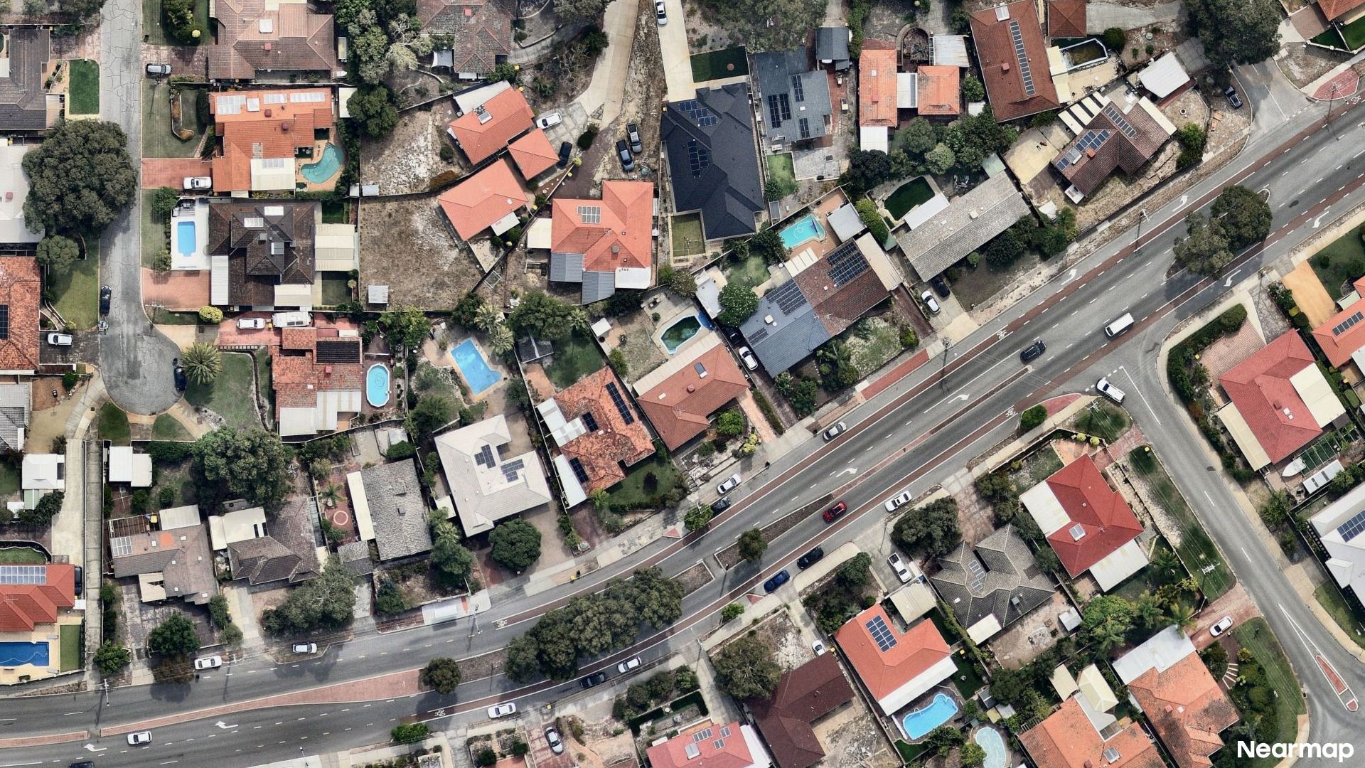 Vertical aerial view