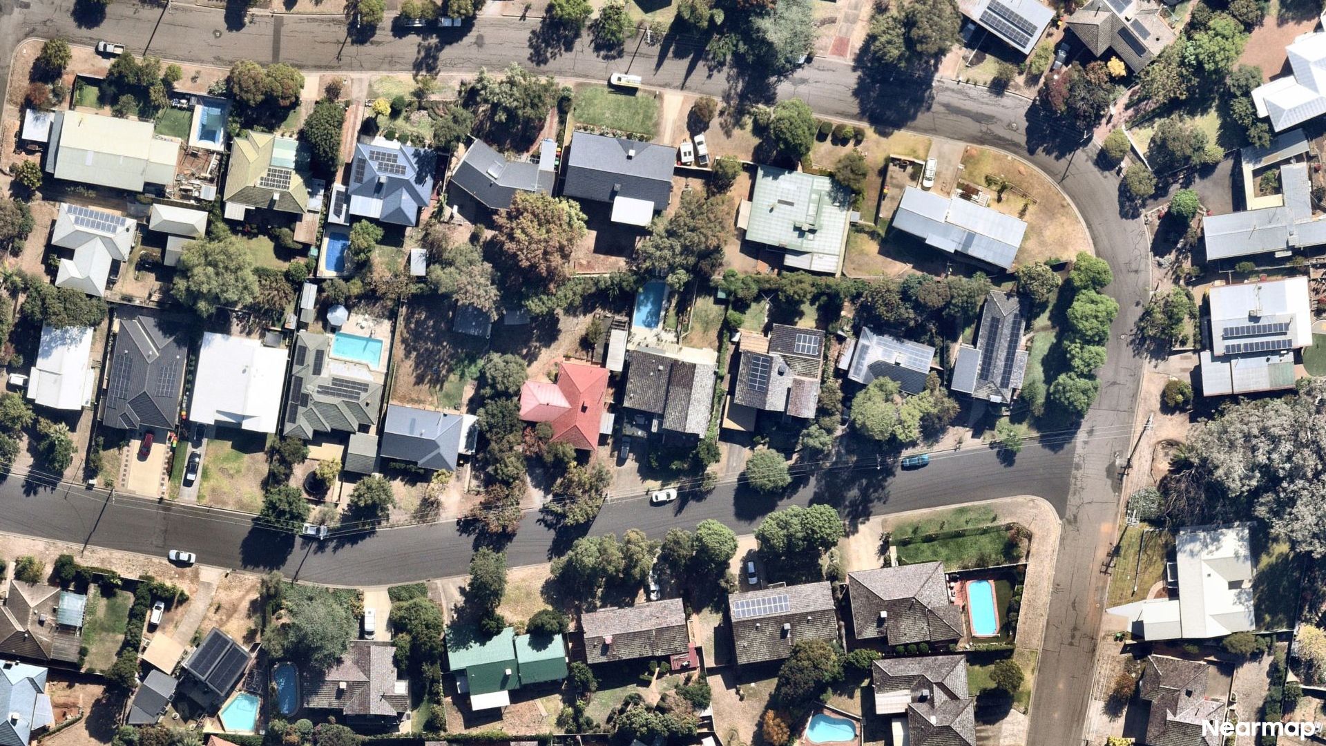 Vertical aerial view