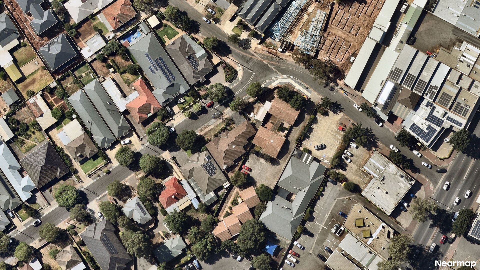 Vertical aerial view