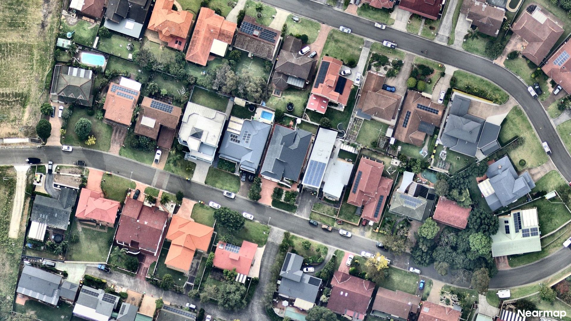 Vertical aerial view