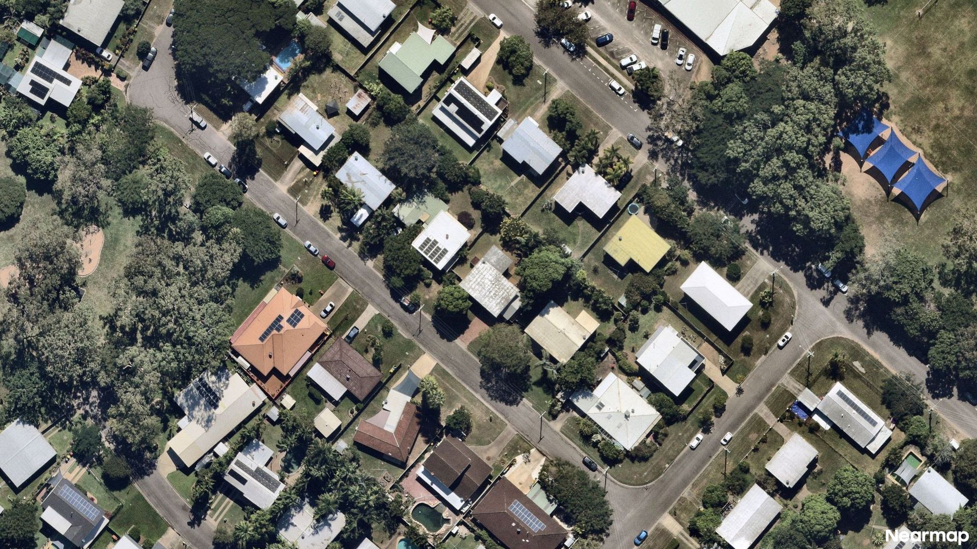 Vertical aerial view