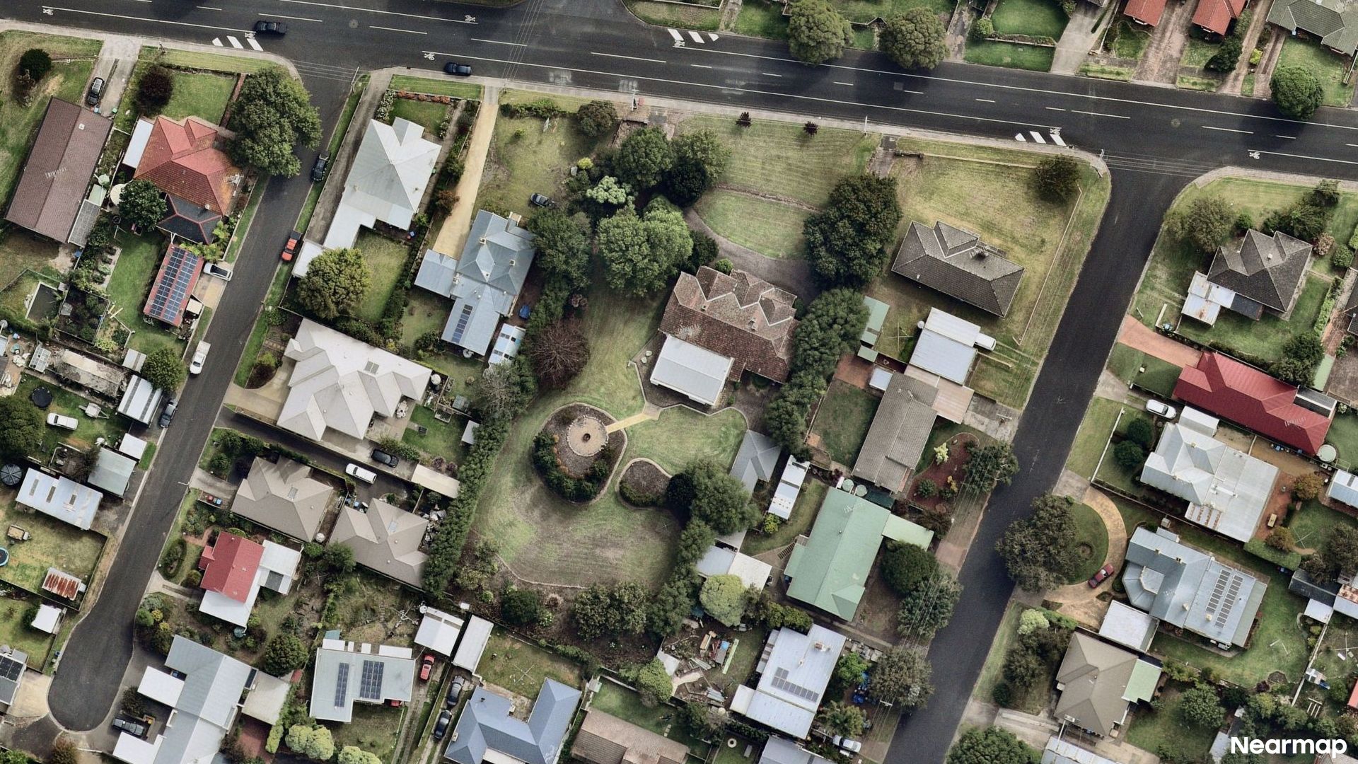 Vertical aerial view