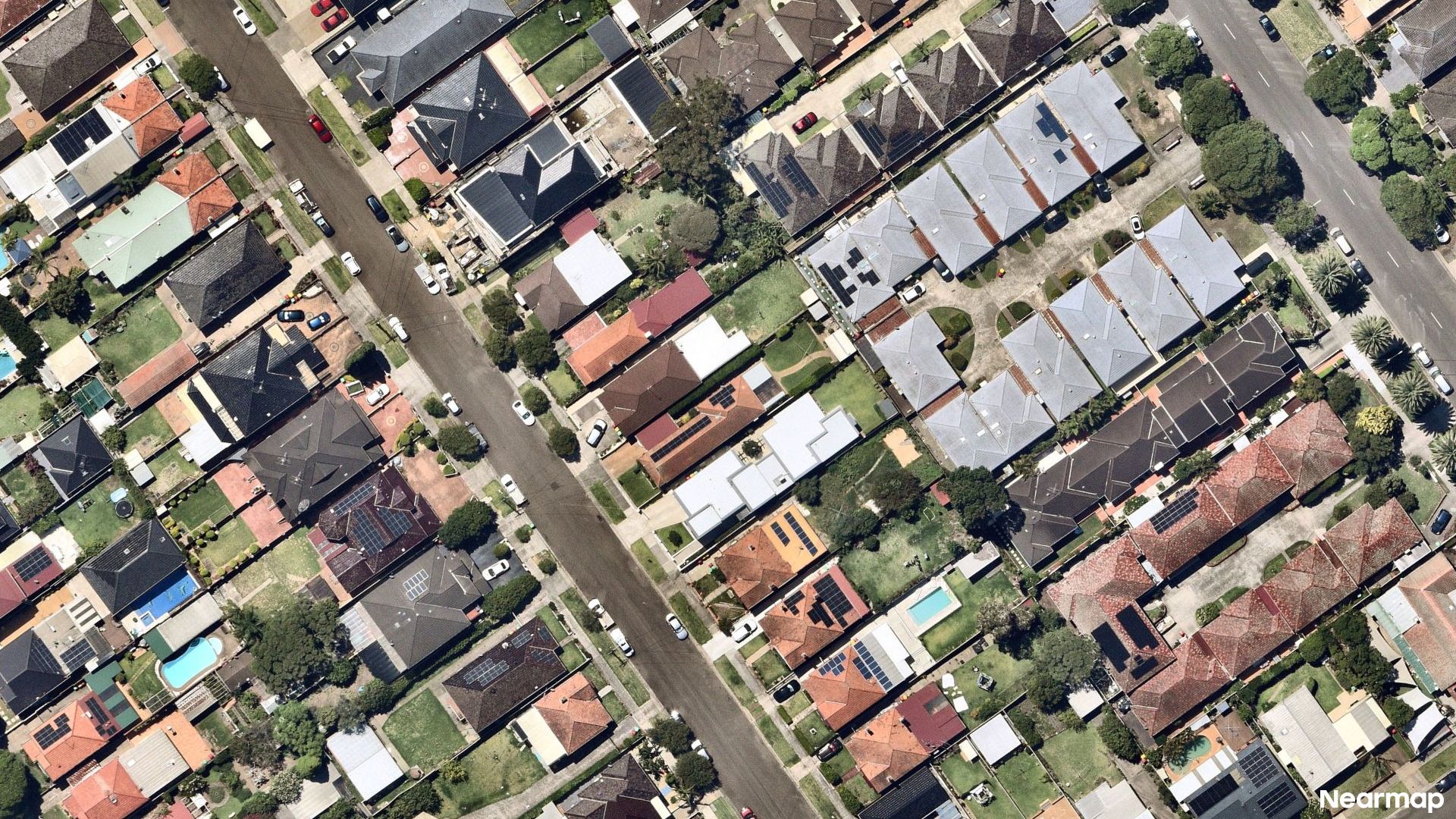 Vertical aerial view