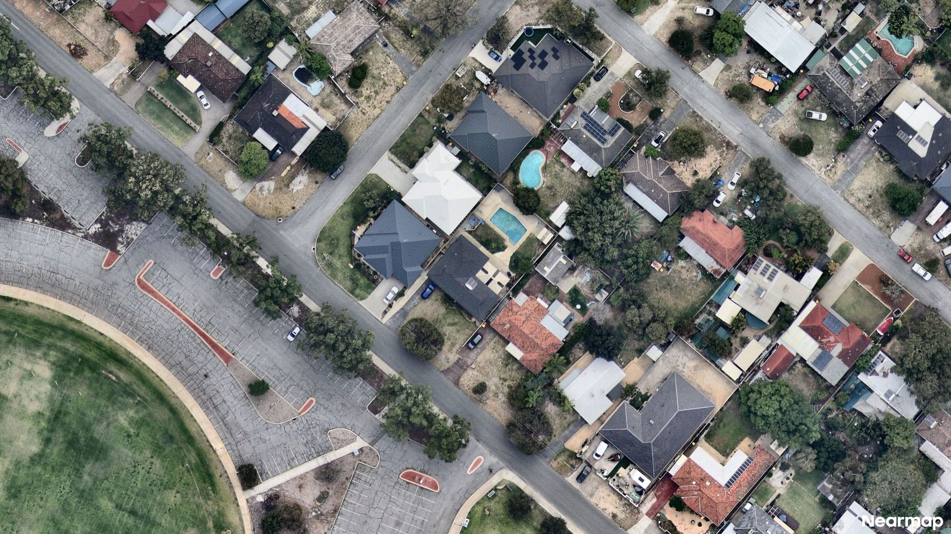 Vertical aerial view