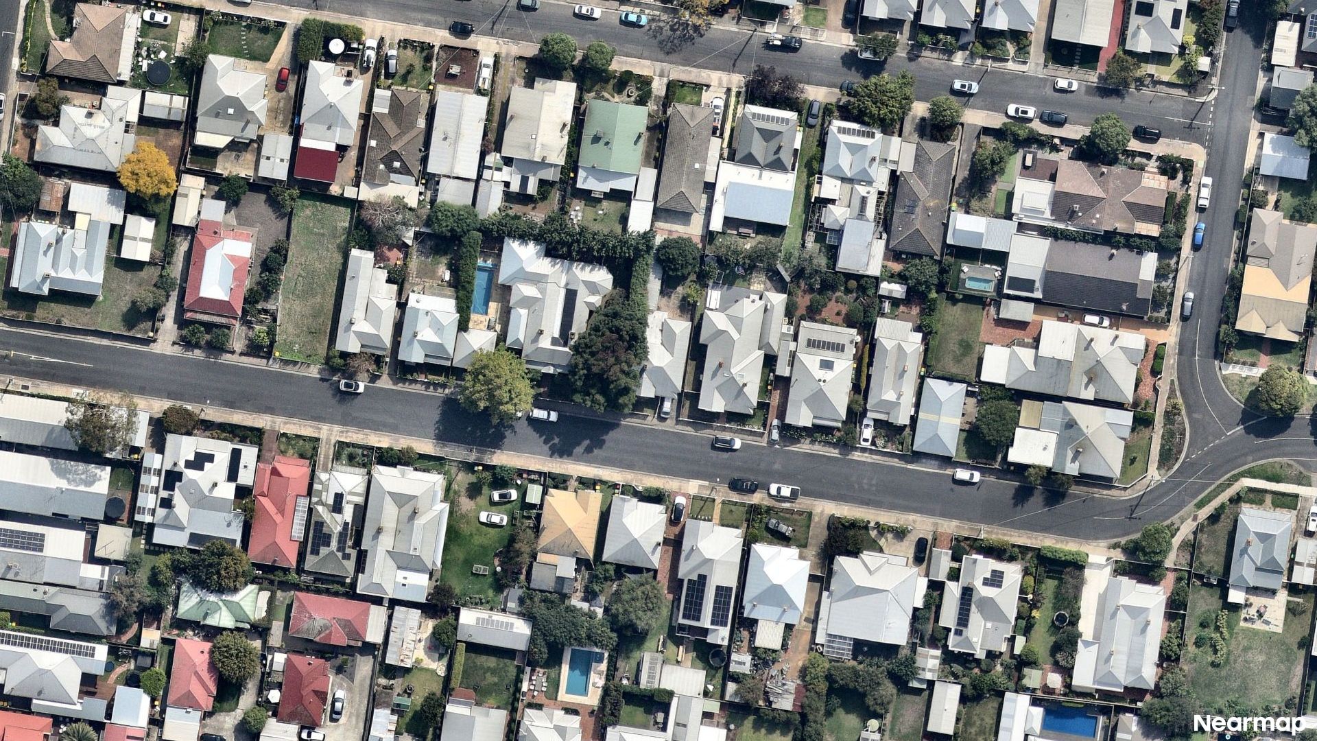 Vertical aerial view