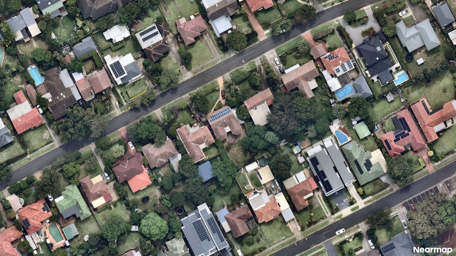 Vertical aerial view