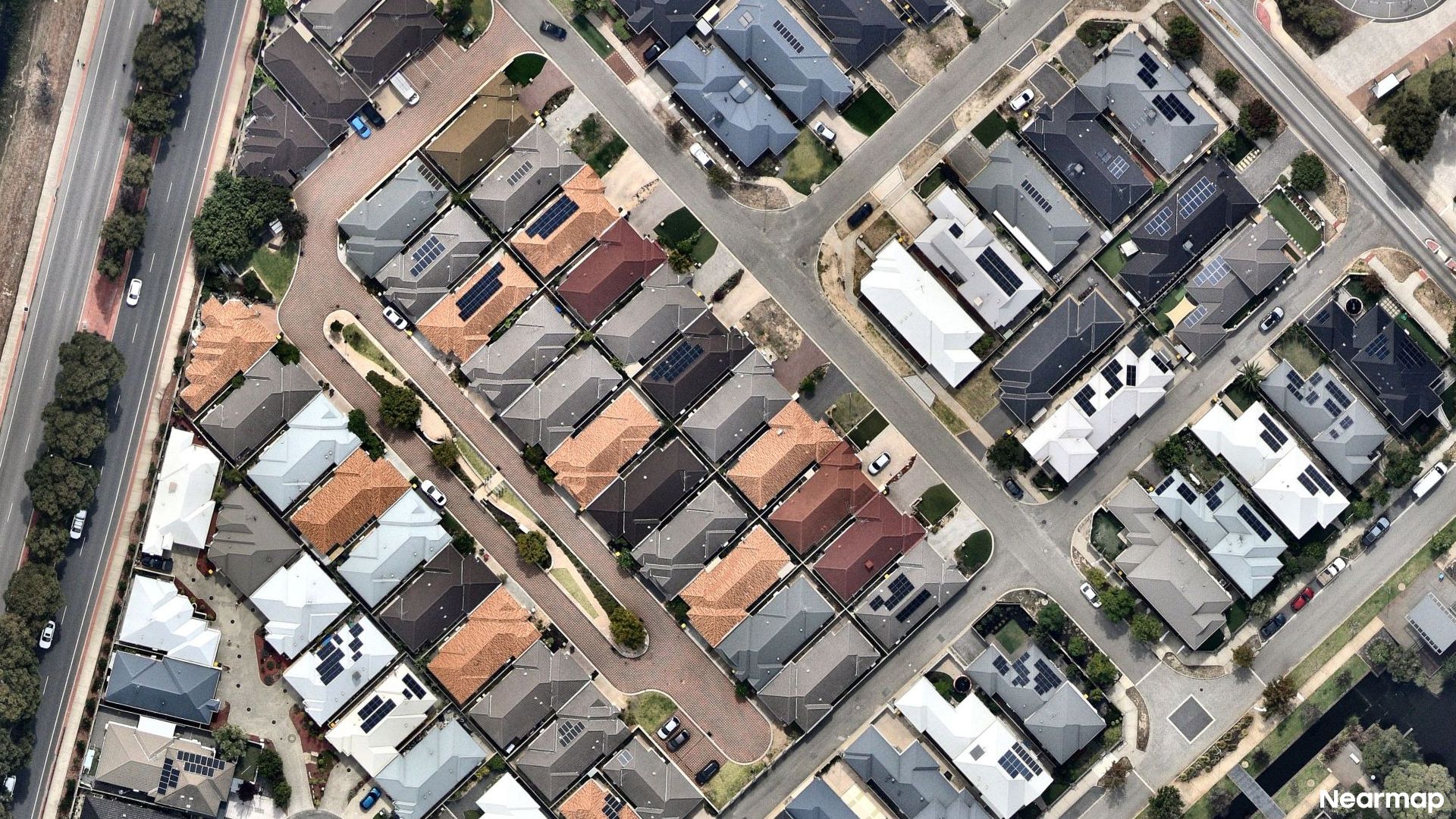 Vertical aerial view