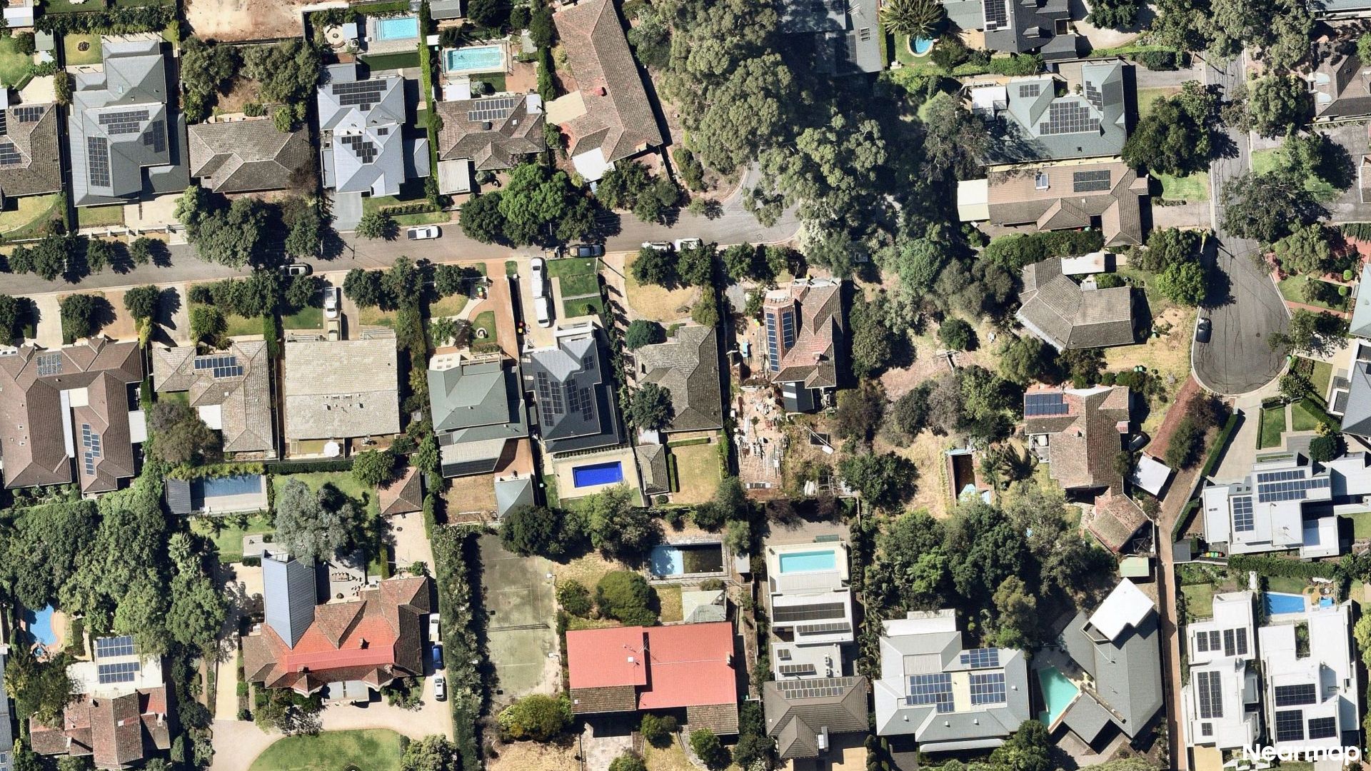 Vertical aerial view