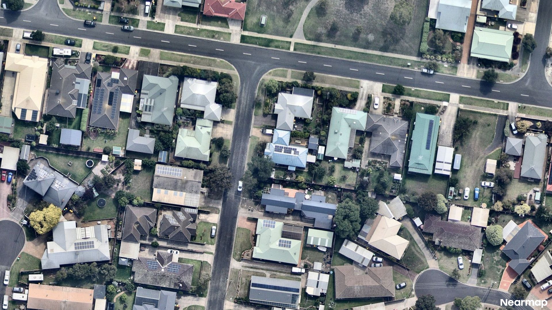 Vertical aerial view