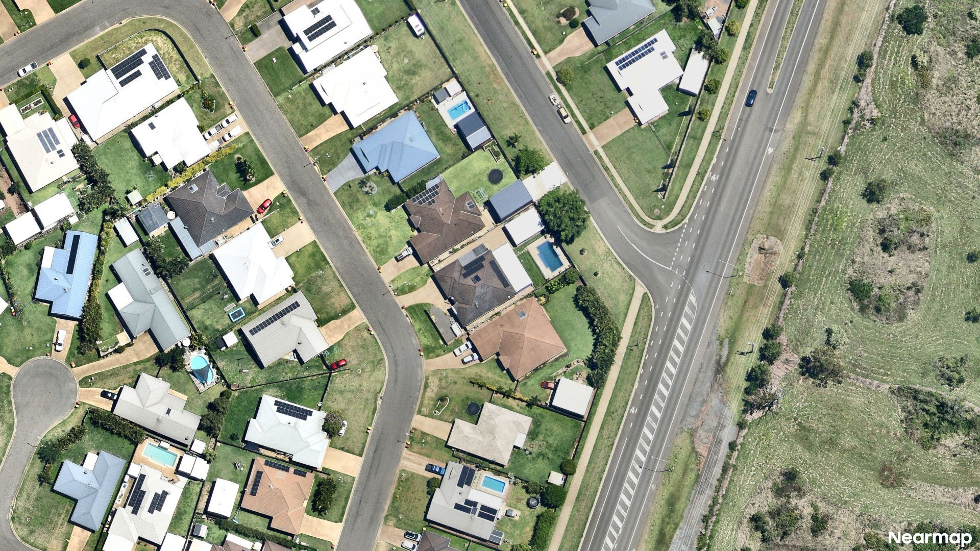 Vertical aerial view