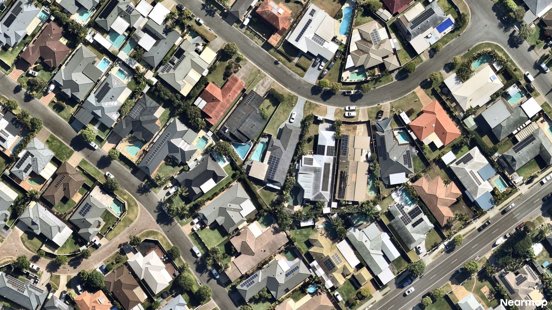 Vertical aerial view