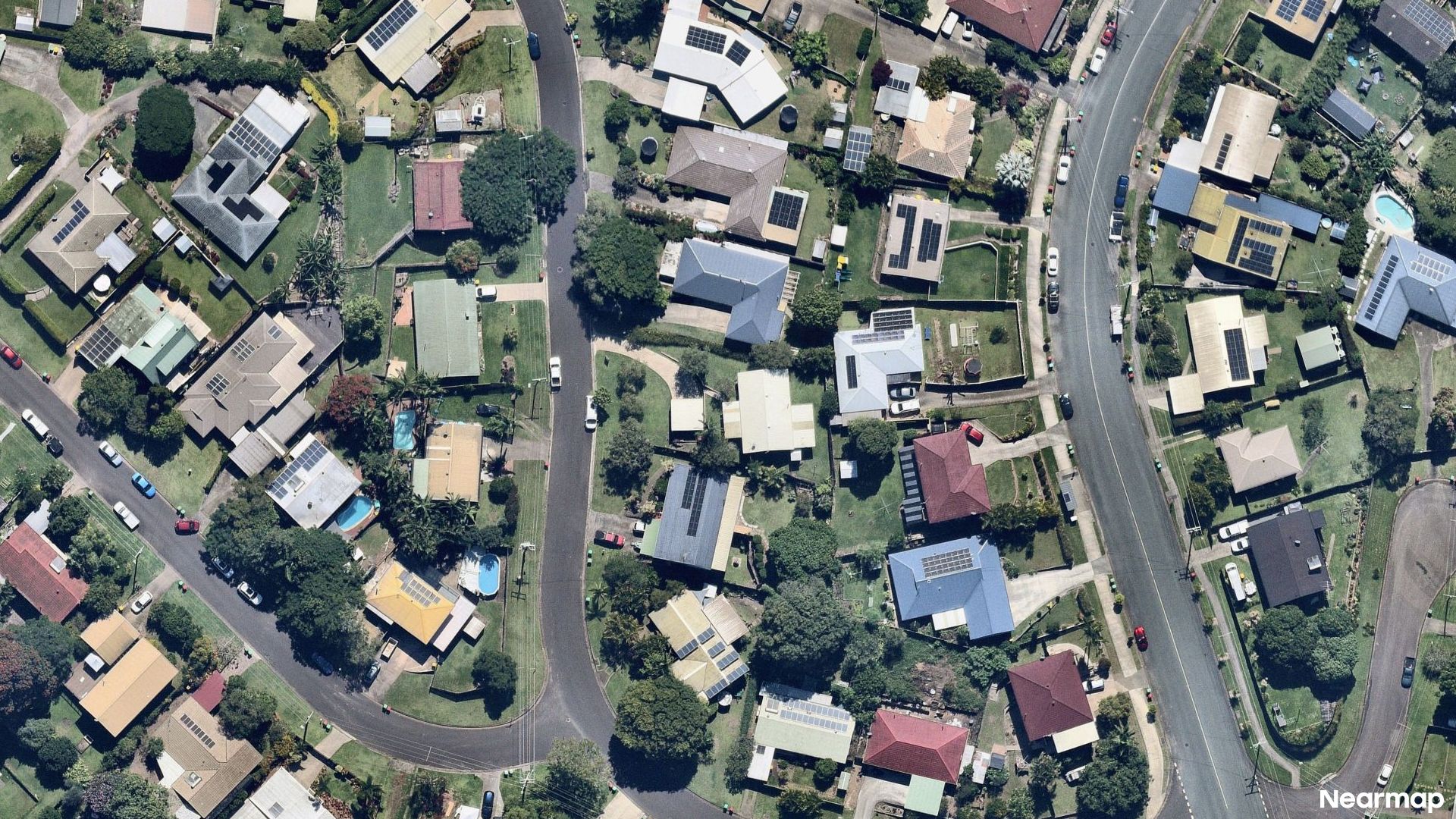 Vertical aerial view