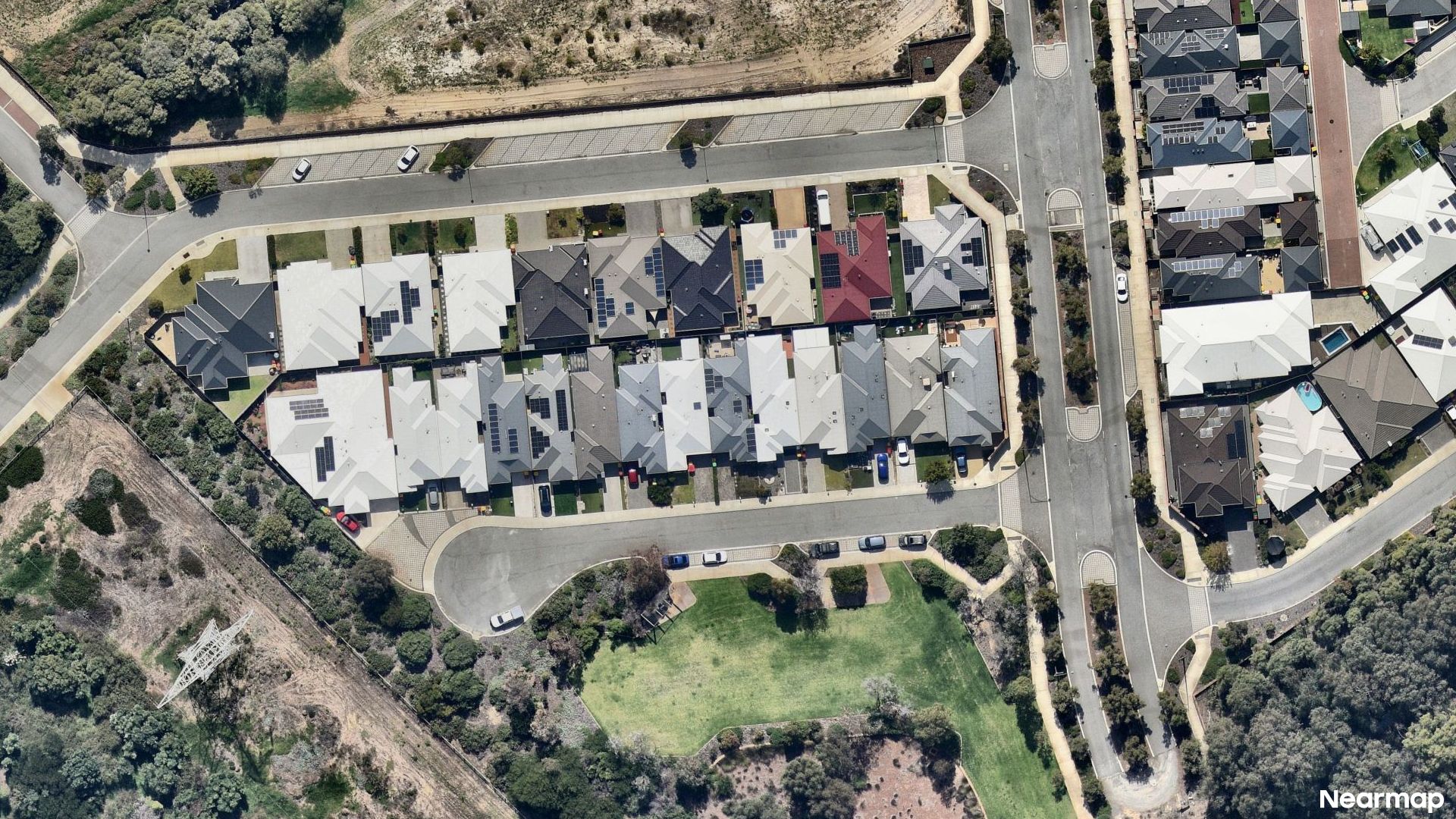 Vertical aerial view