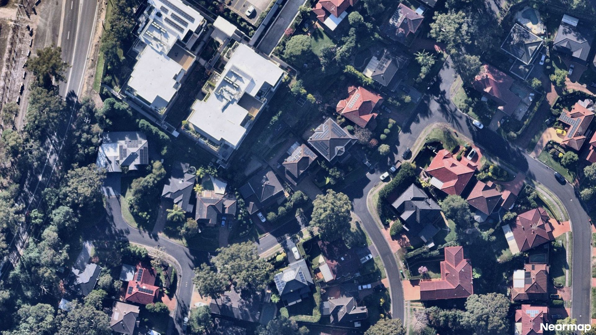 Vertical aerial view