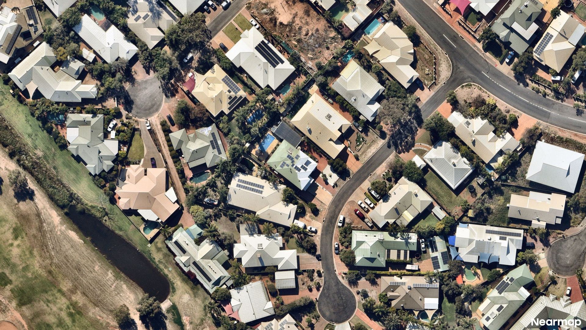 Vertical aerial view