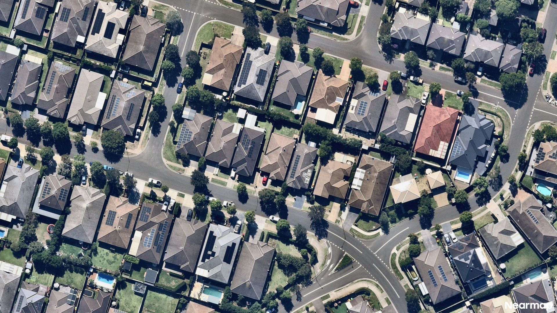 Vertical aerial view