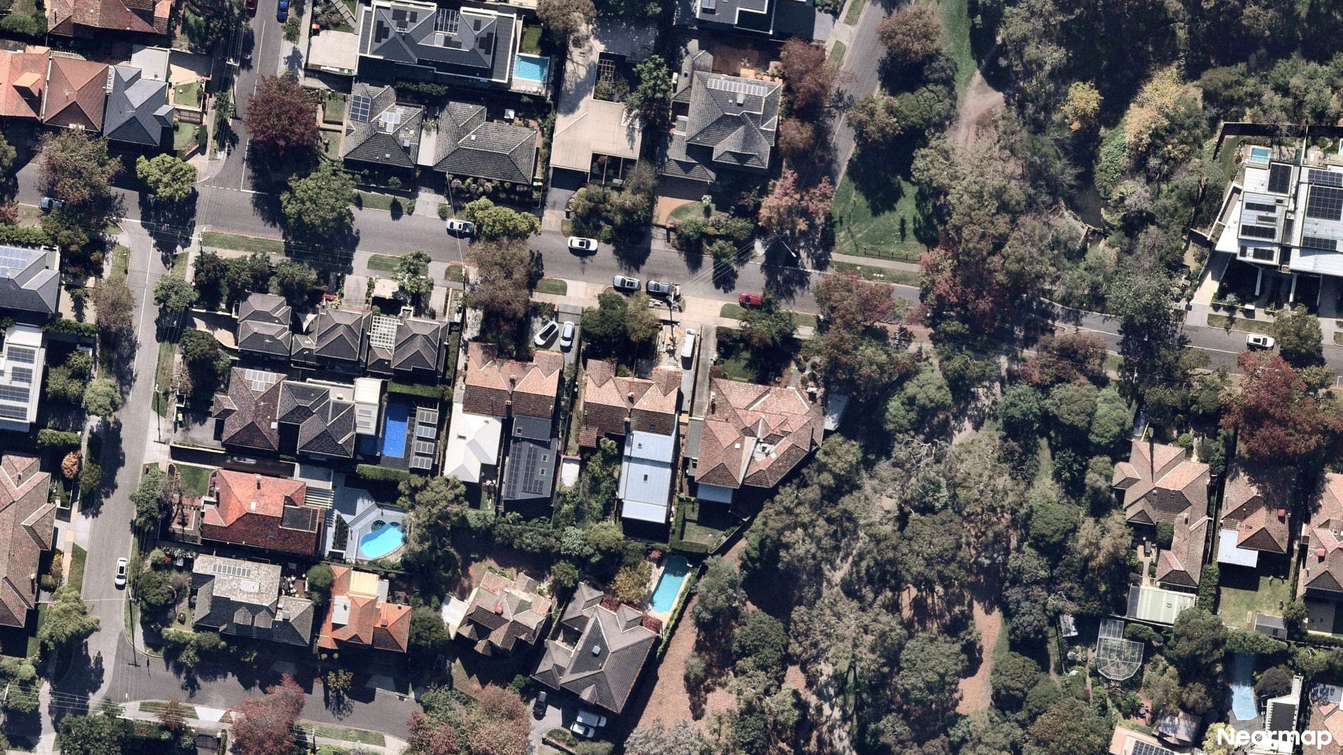 Vertical aerial view