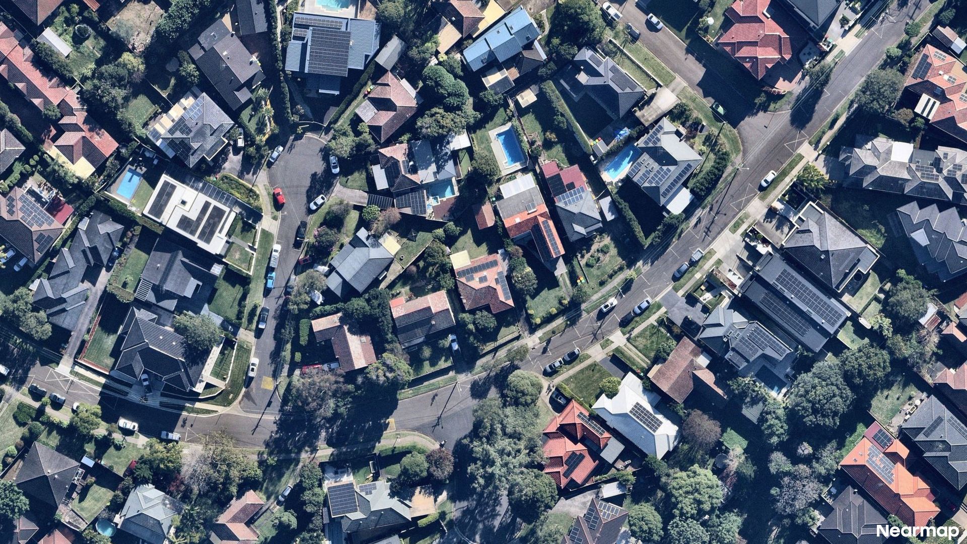Vertical aerial view