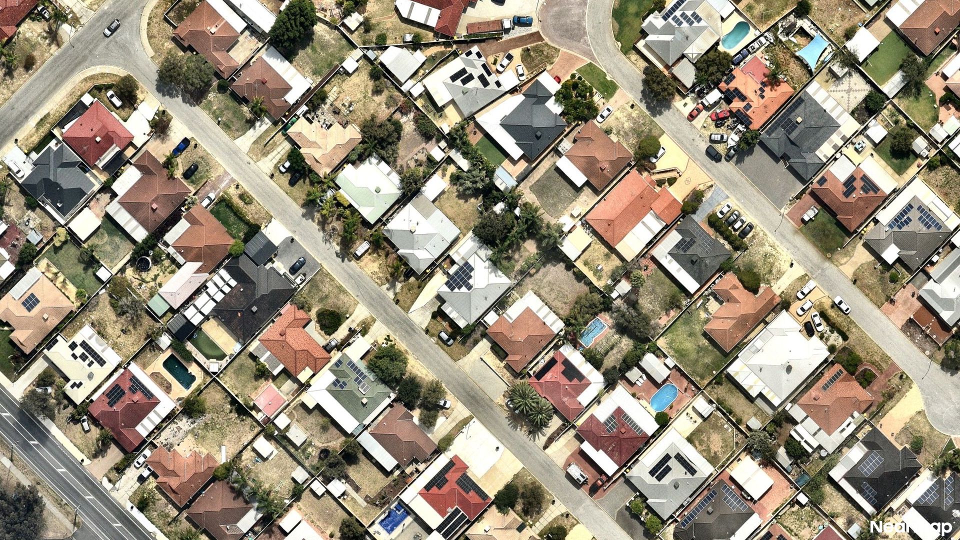 Vertical aerial view