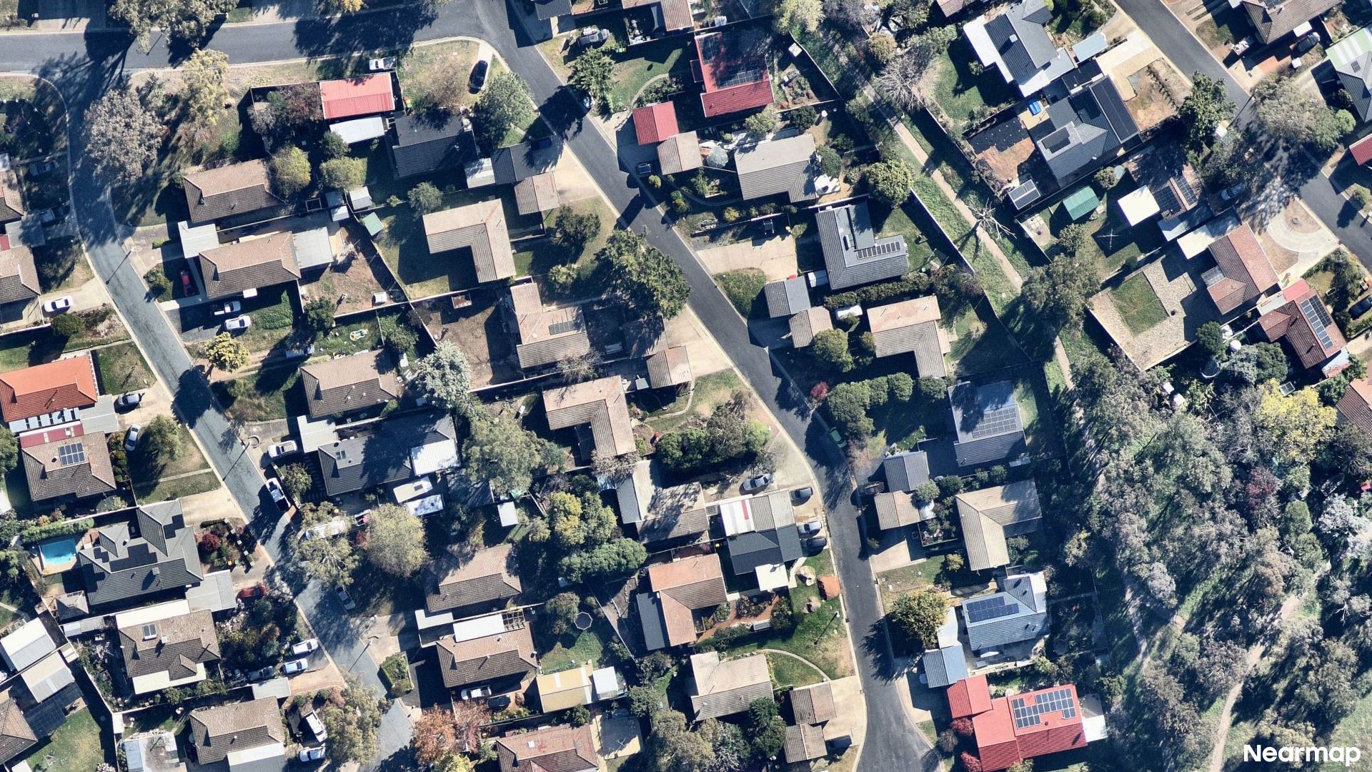 Vertical aerial view