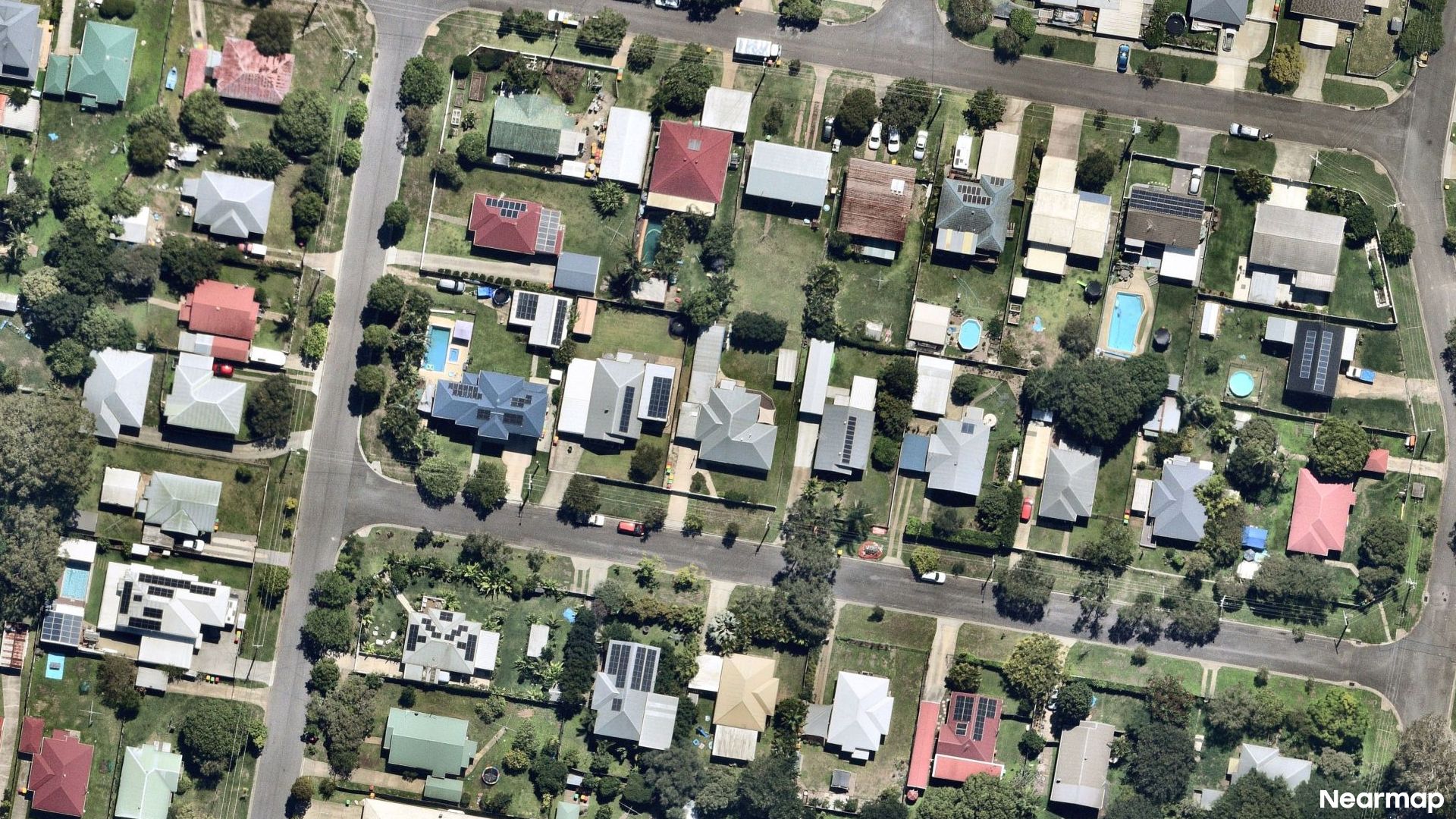Vertical aerial view