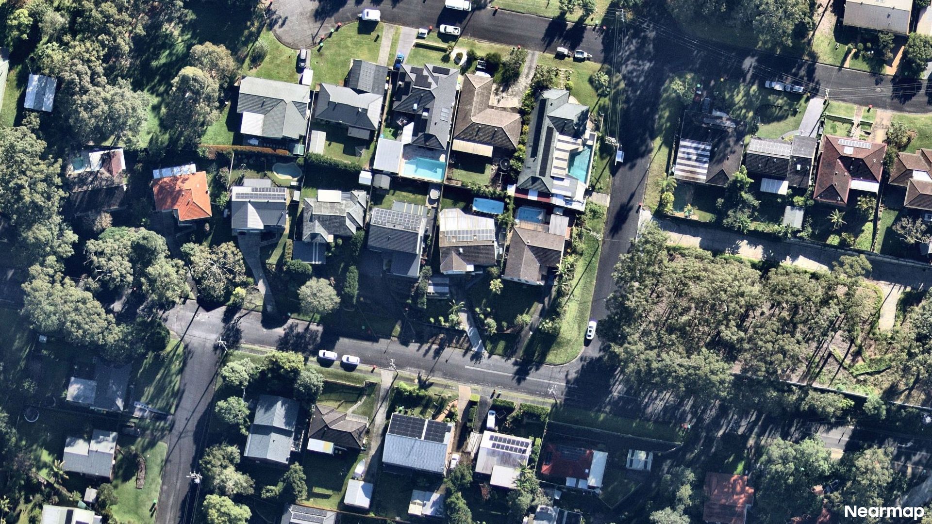 Vertical aerial view