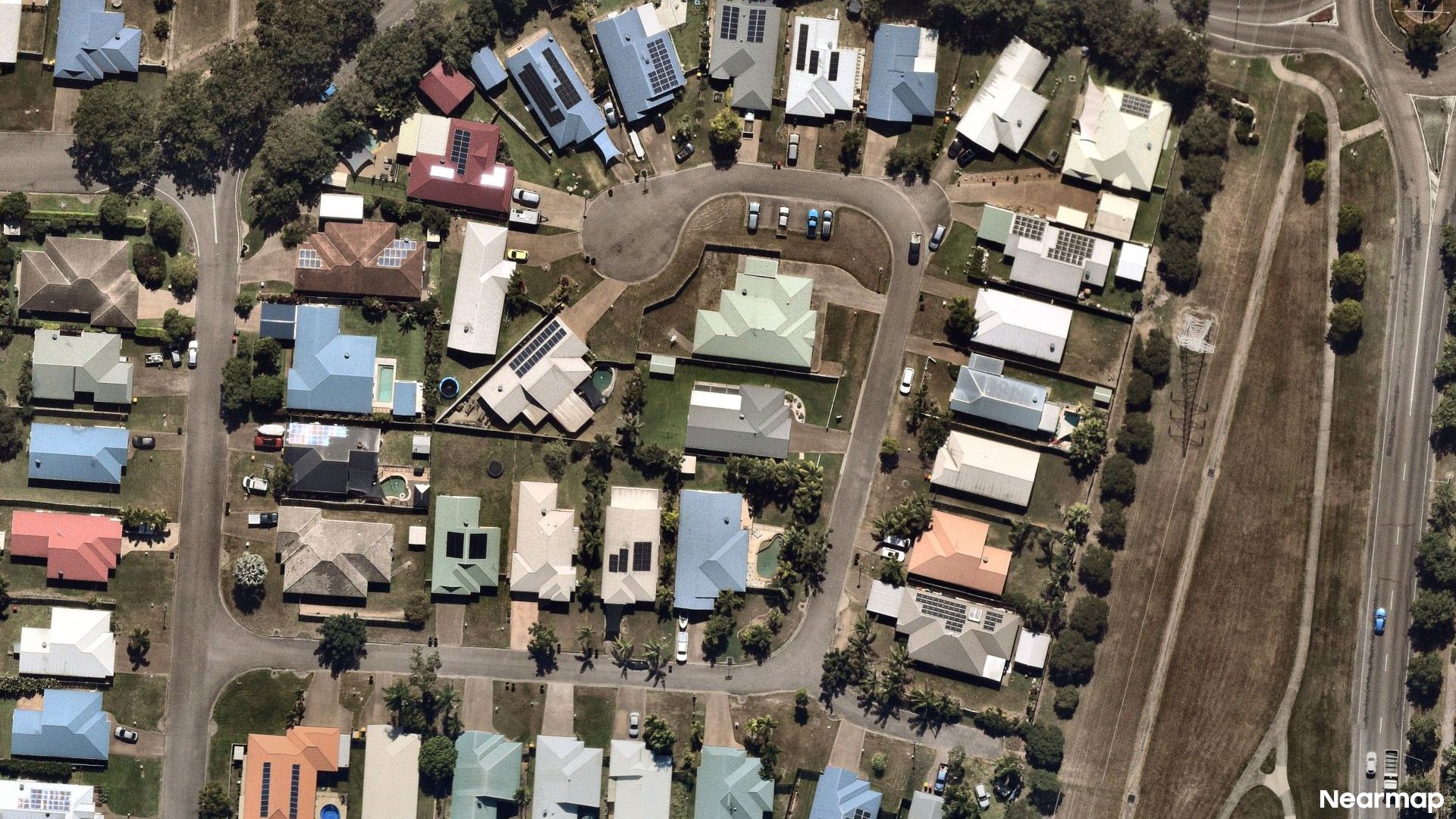 Vertical aerial view