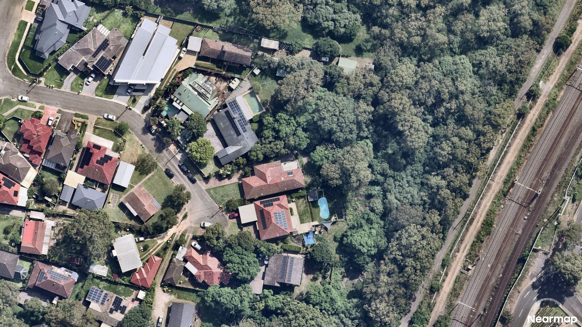 Vertical aerial view