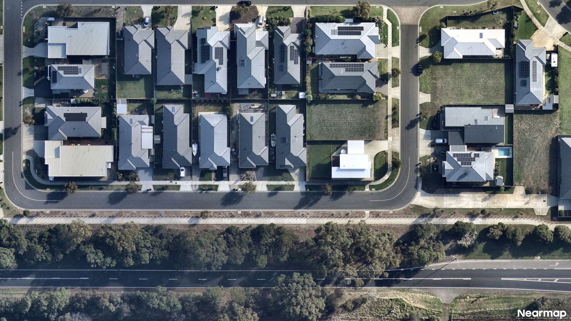 Vertical aerial view