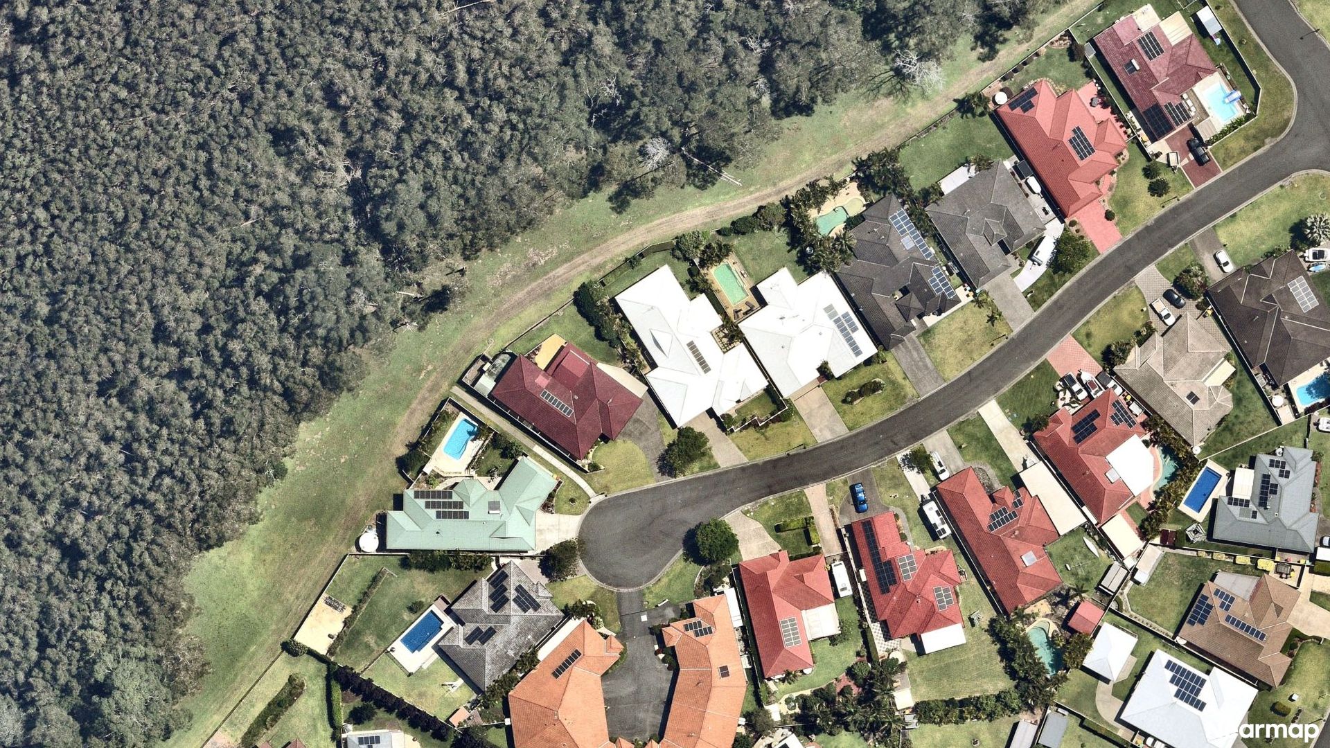 Vertical aerial view