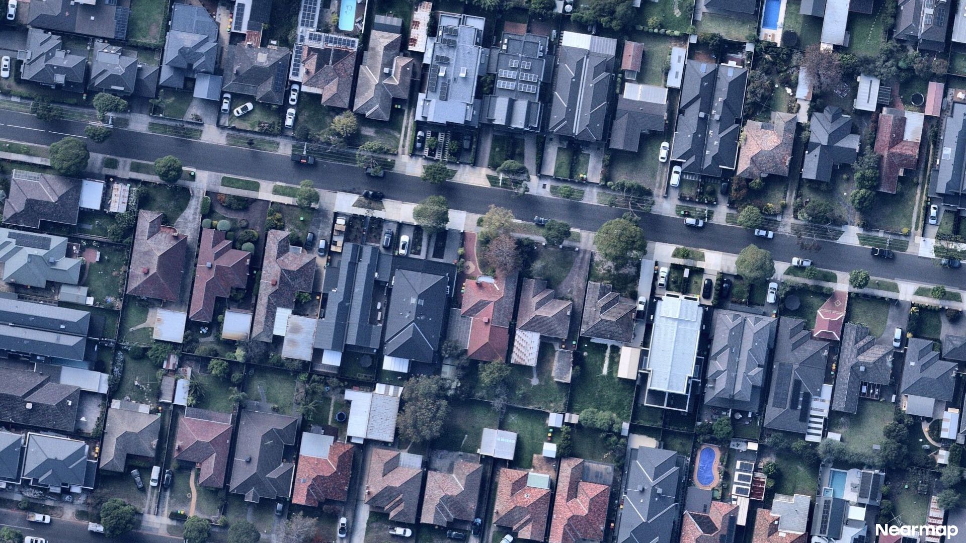Vertical aerial view