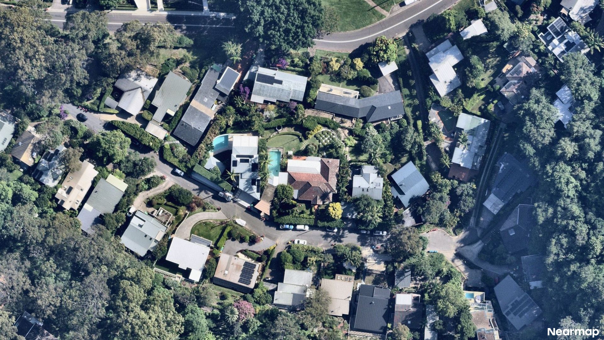 Vertical aerial view