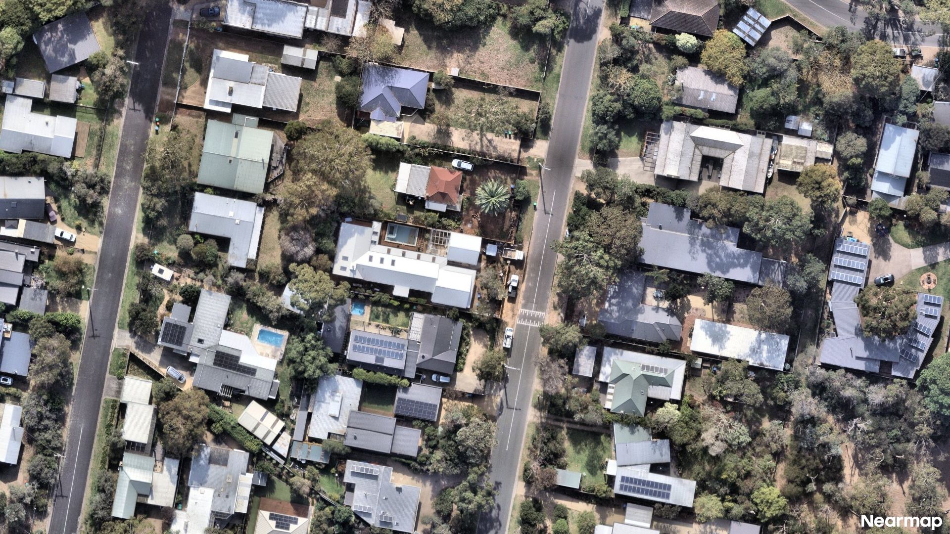 Vertical aerial view