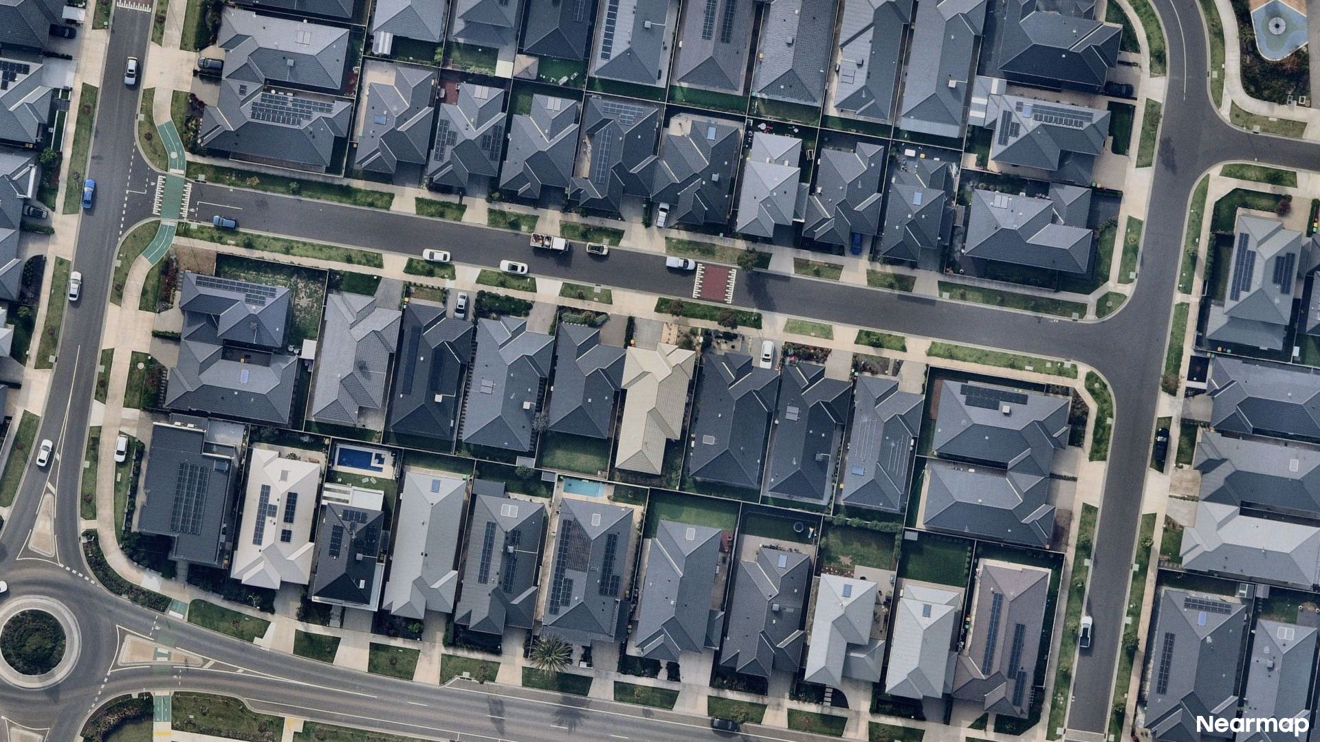 Vertical aerial view