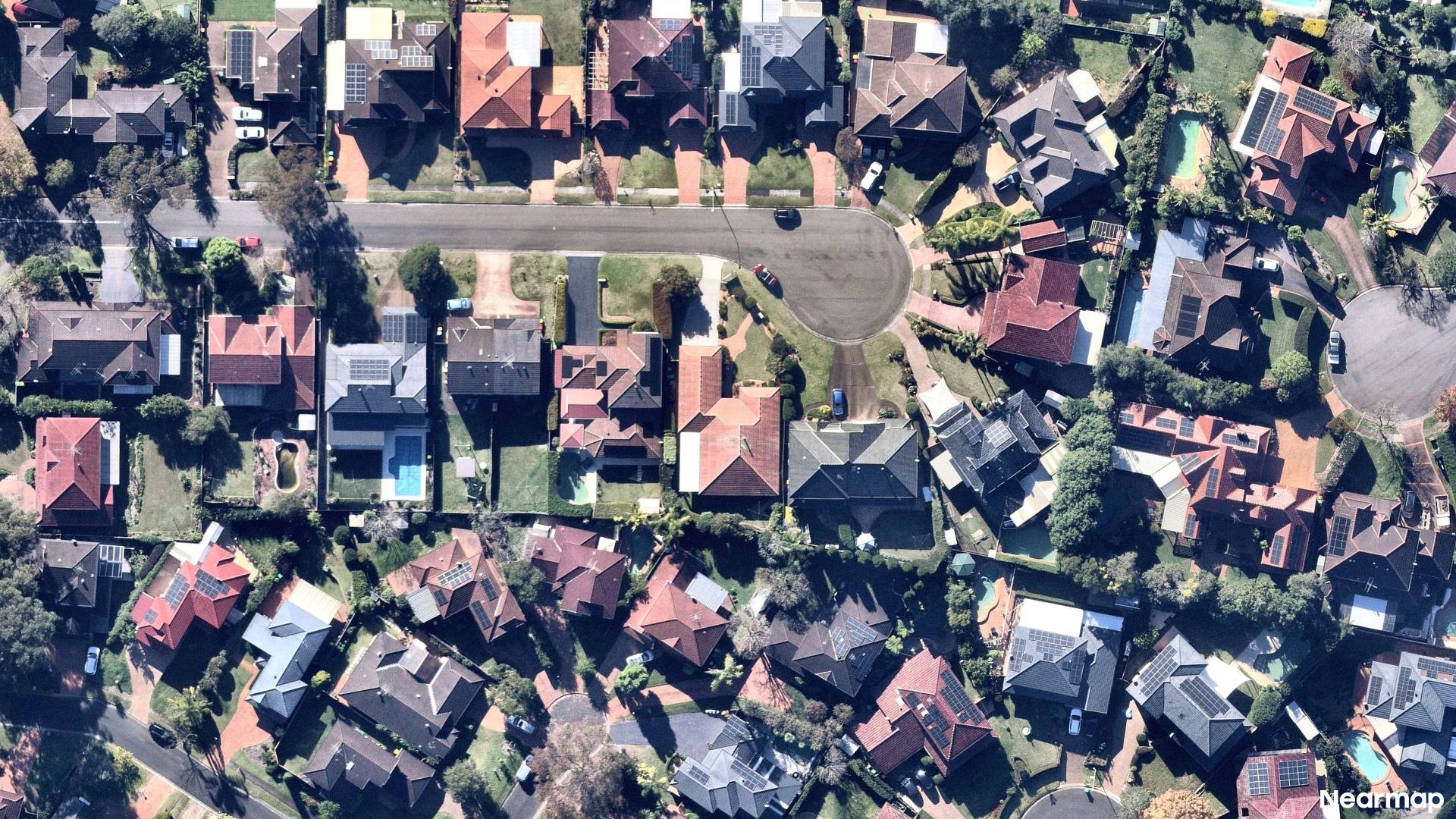 Vertical aerial view