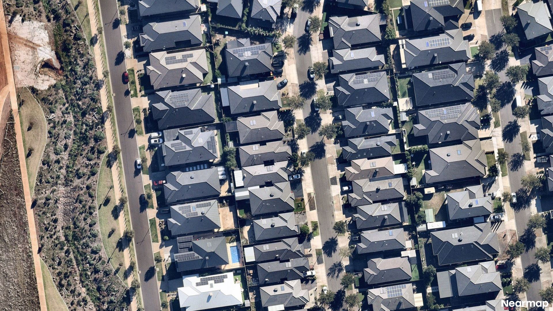 Vertical aerial view