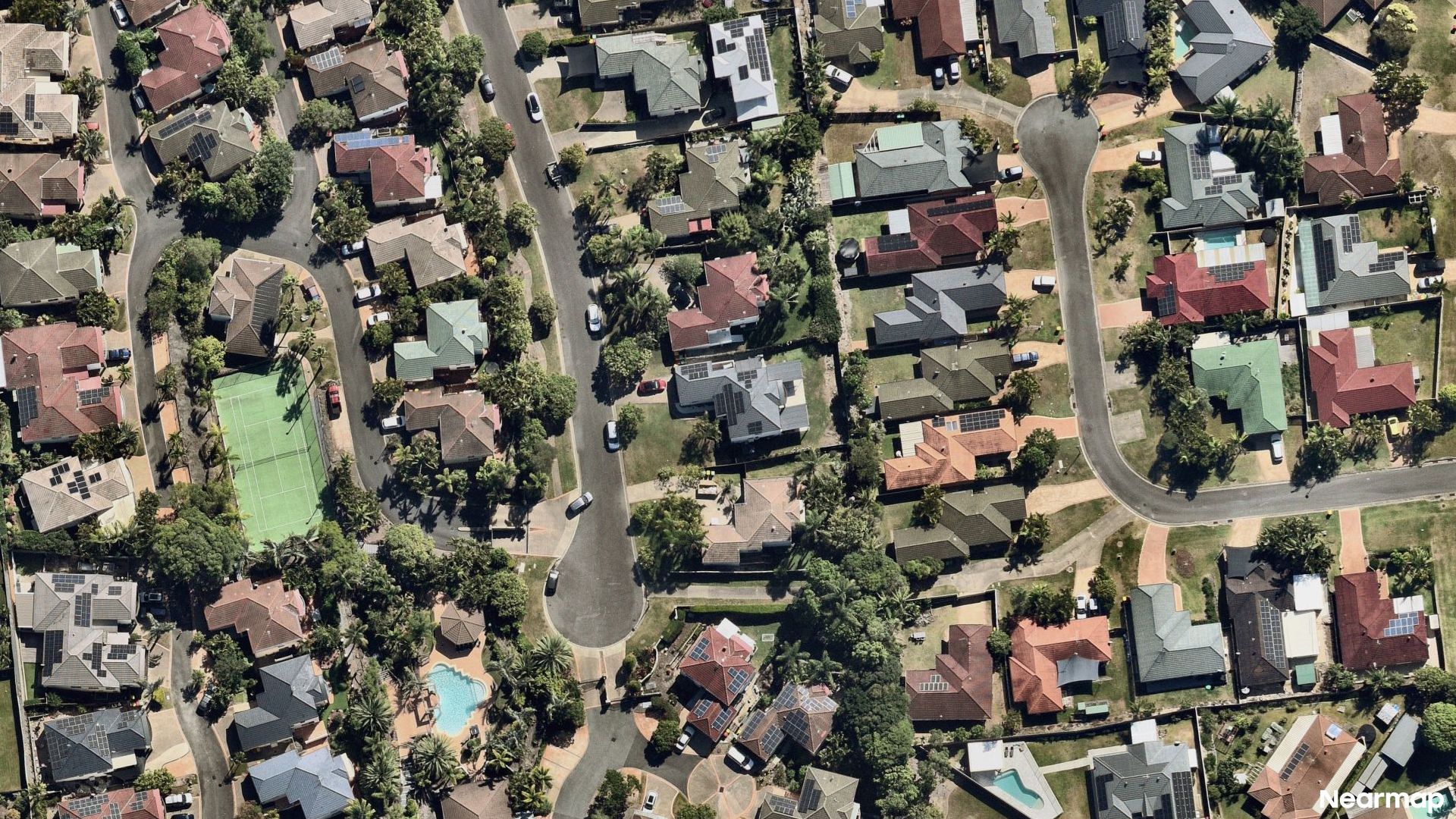 Vertical aerial view