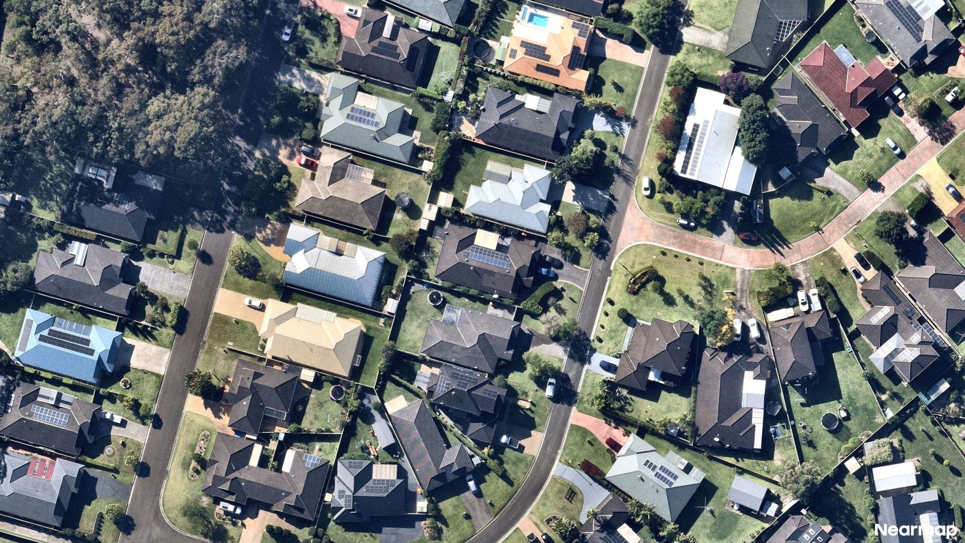 Vertical aerial view