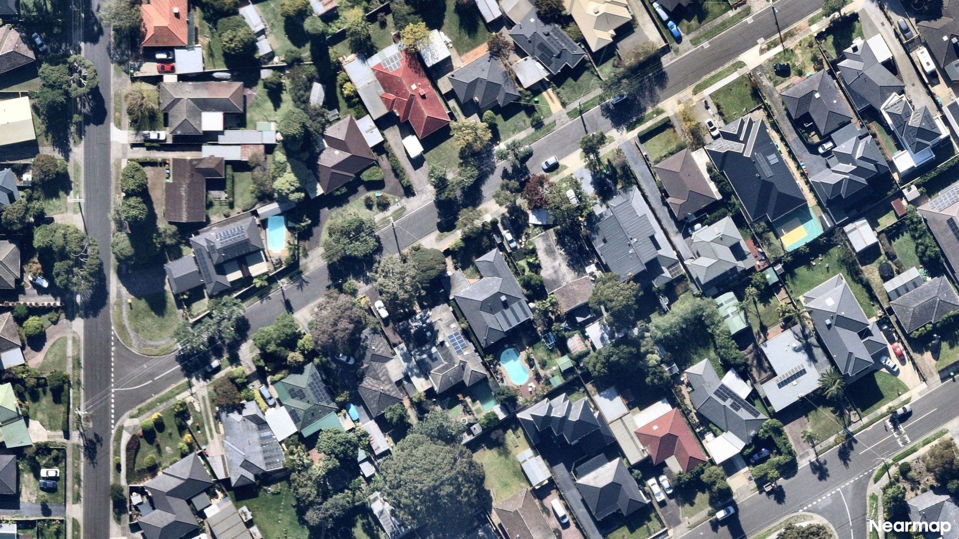 Vertical aerial view