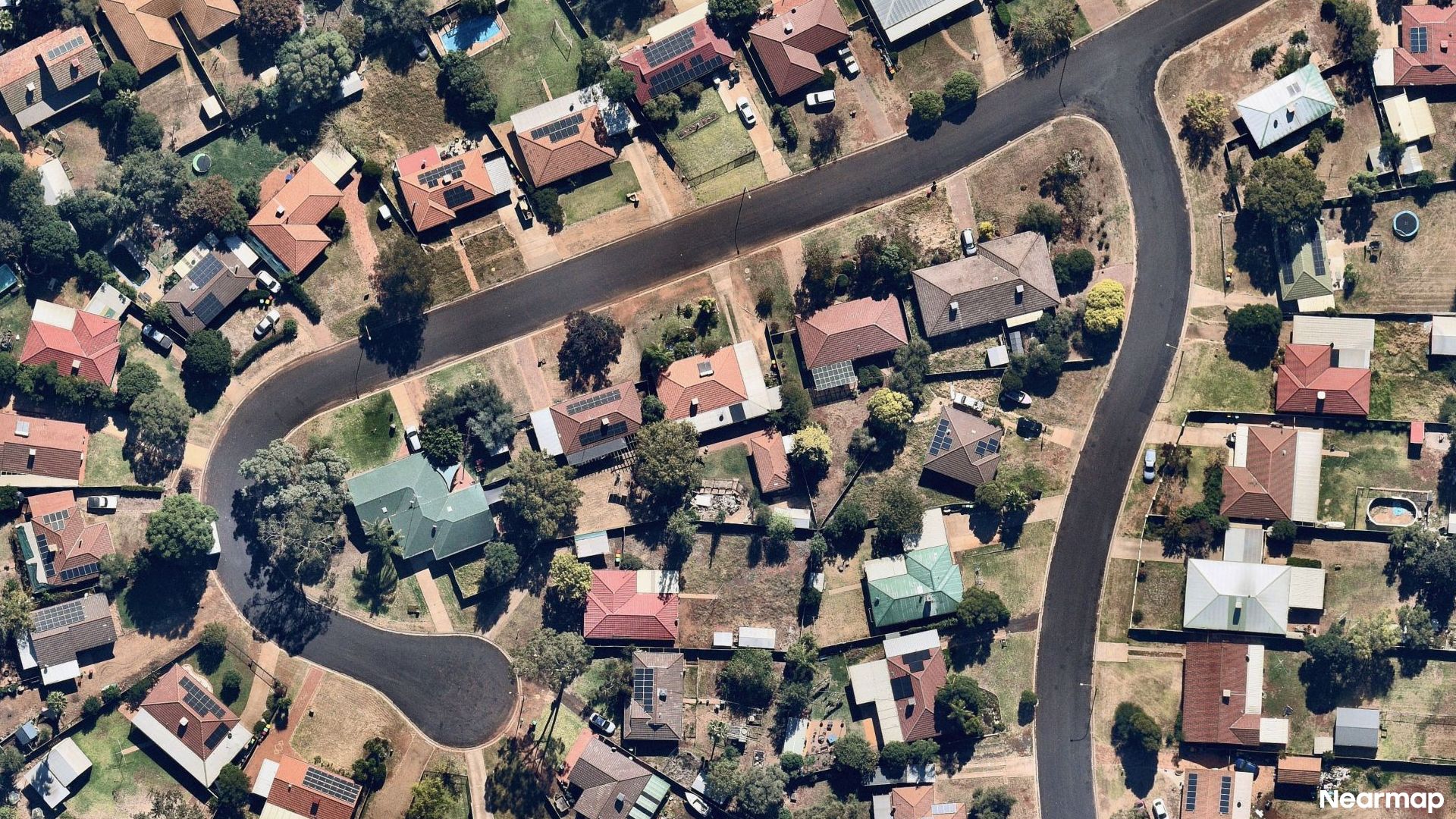 Vertical aerial view